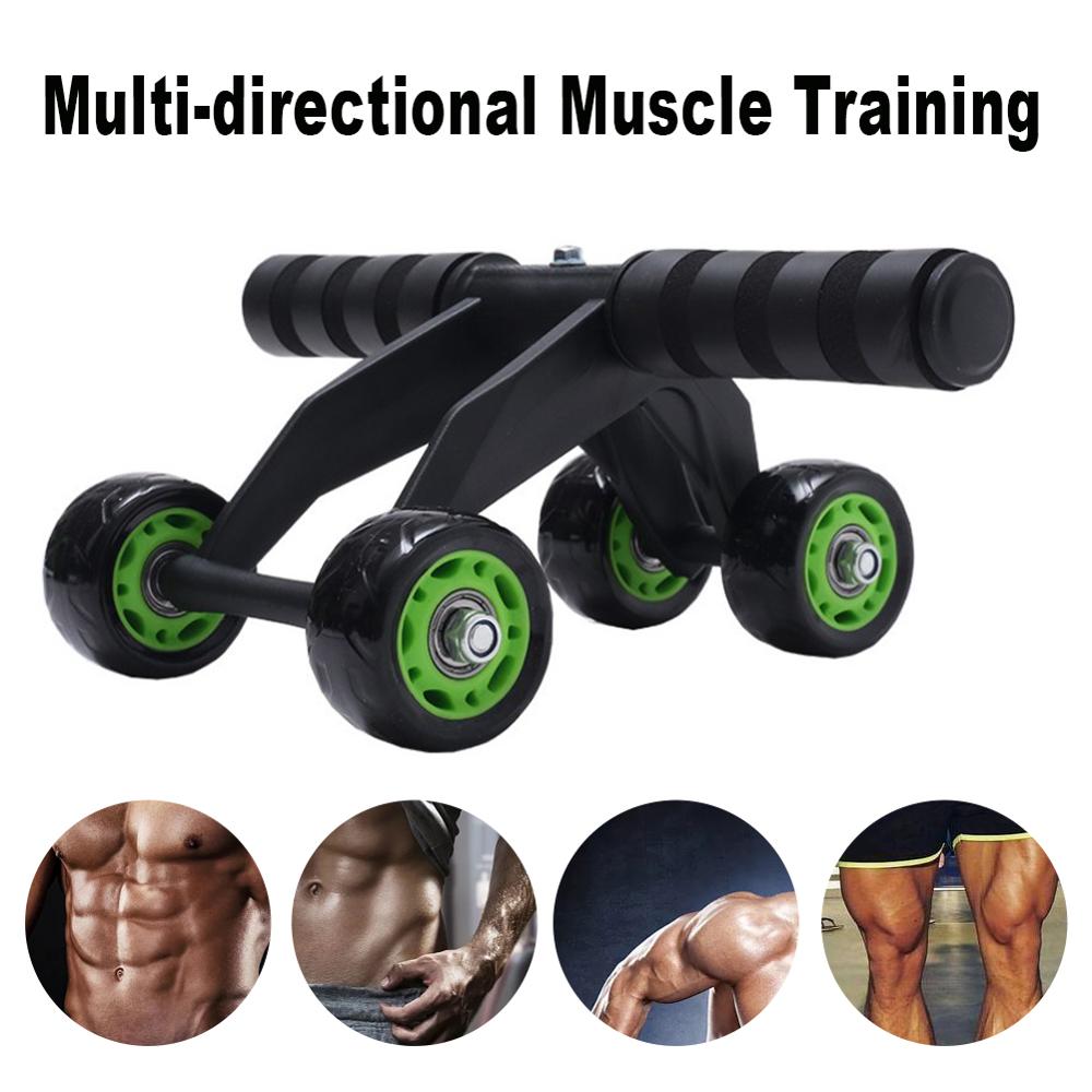 AbRoller Max™ 4-Wheel Core Trainer – Stable Home Fitness Abdominal Roller