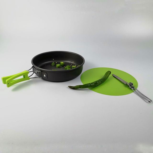 TrailChef Pro™ Lightweight Camping Cookware Set – Foldable Outdoor Pot & Pan Kit