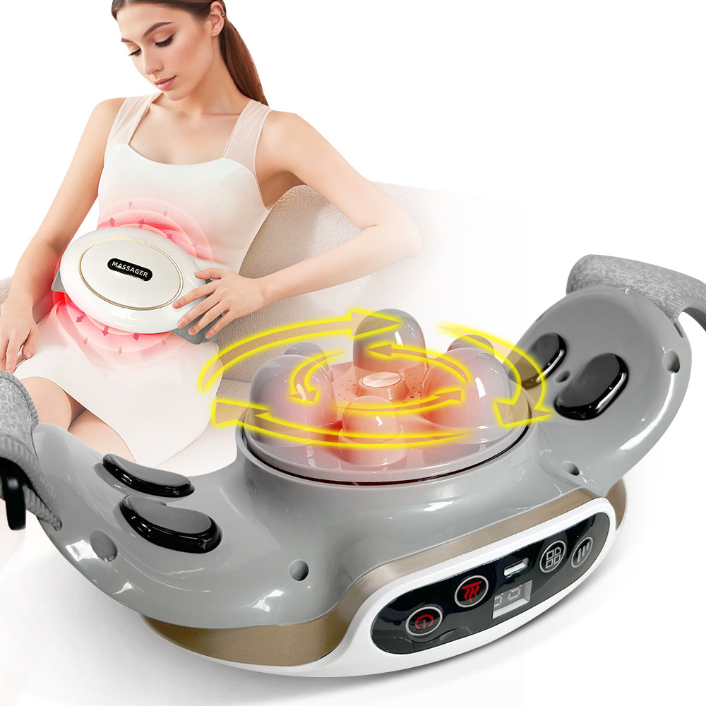 BellyRelief Pro™ Heated Abdominal Massager – Smart Waist & Body Massage Belt