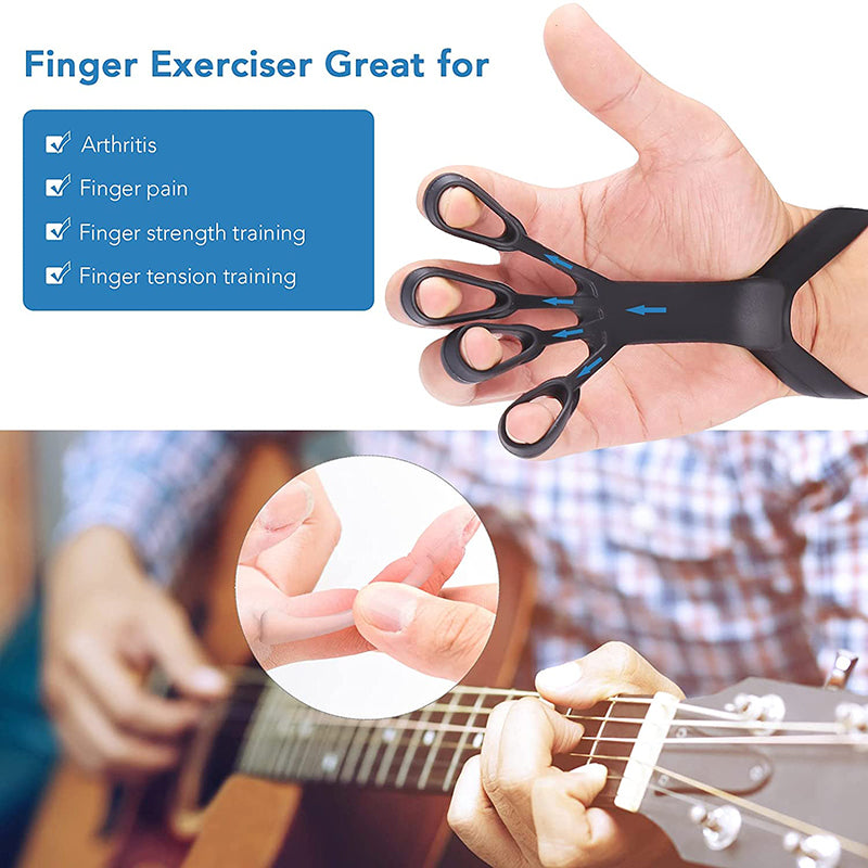 FingerFlex Pro™ Silicone Finger Stretcher – Hand Strength & Arthritis Relief Trainer