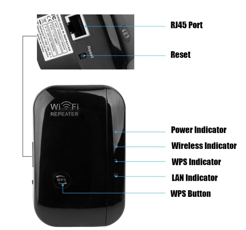WiFi Repeater Signal Booster – High-Speed Wireless Range Extender