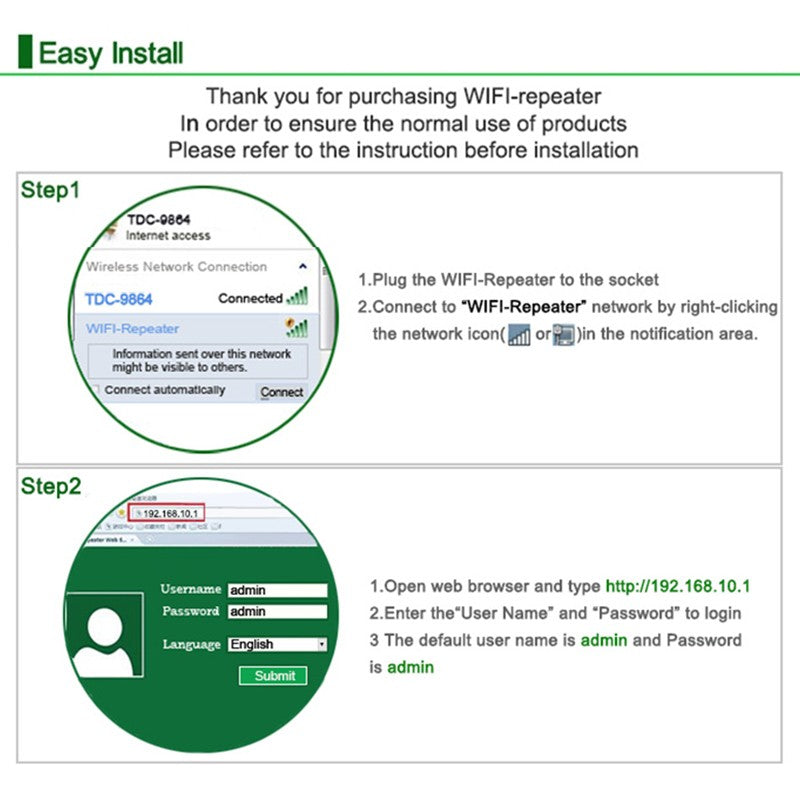 WiFi Repeater Signal Booster – High-Speed Wireless Range Extender