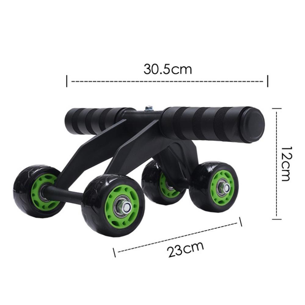 AbRoller Max™ 4-Wheel Core Trainer – Stable Home Fitness Abdominal Roller