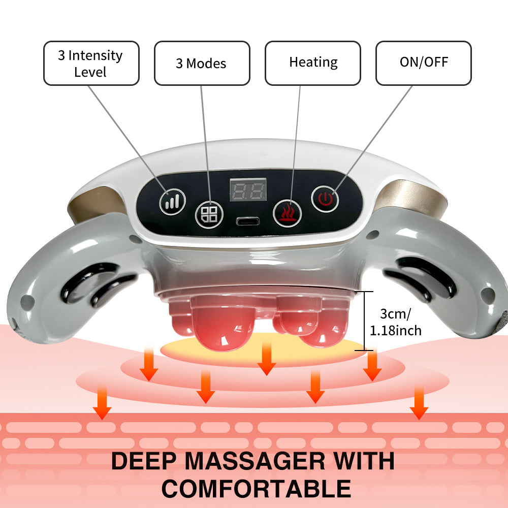 BellyRelief Pro™ Heated Abdominal Massager – Smart Waist & Body Massage Belt