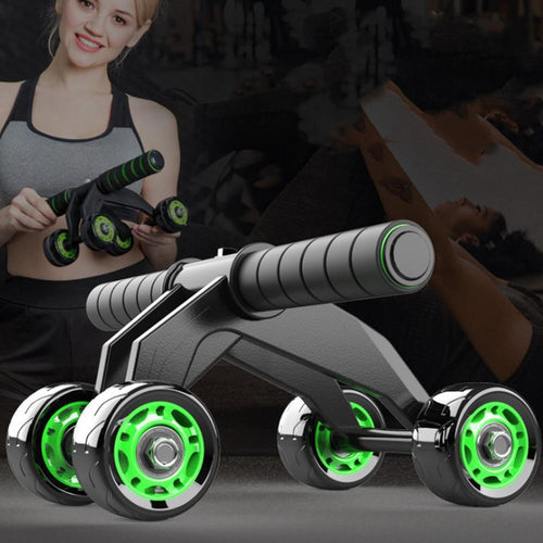 AbRoller Max™ 4-Wheel Core Trainer – Stable Home Fitness Abdominal Roller