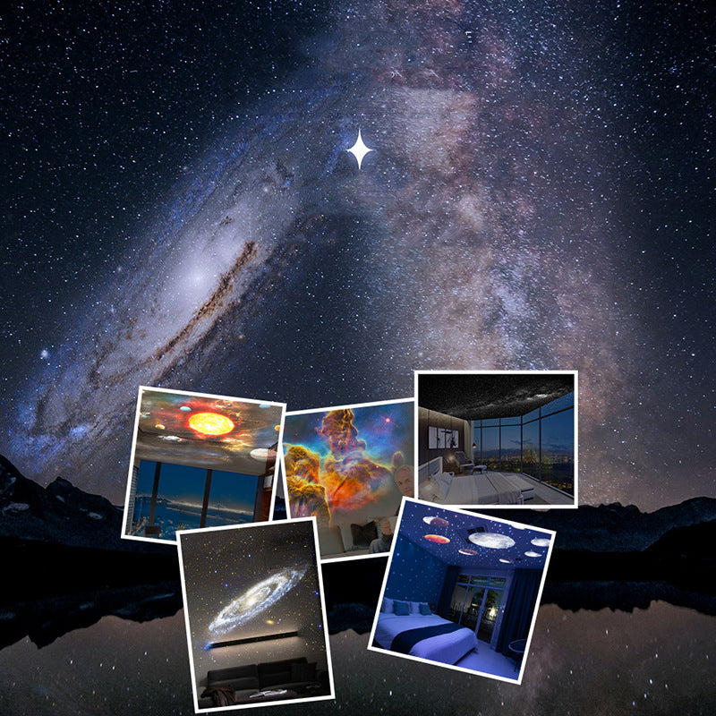 Galaxy Star Projector Night Light – 360° Rotating Starry Sky & Planetarium Lamp for Kids