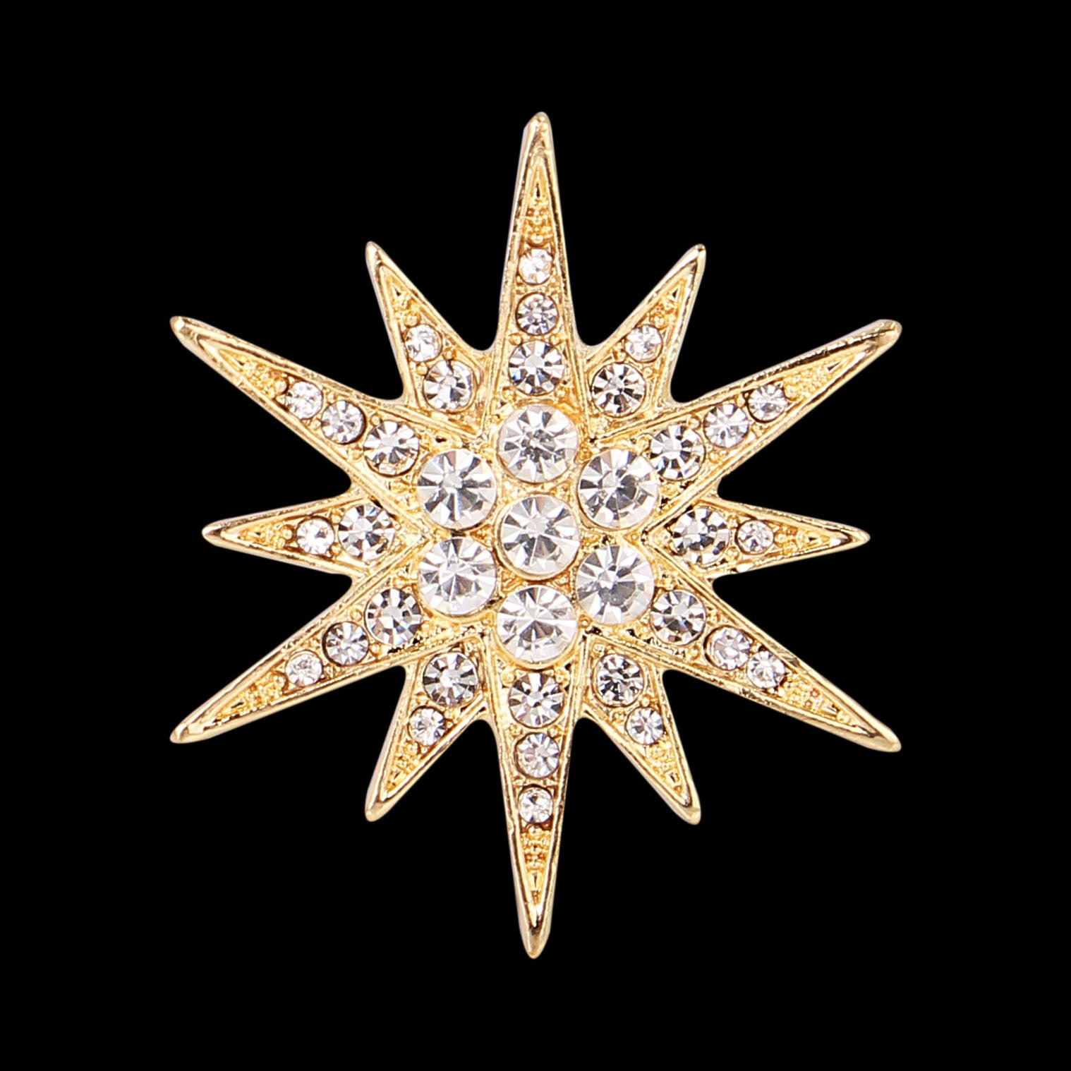 Diamond Fashion Cufflink Brooch Accessories