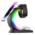 GlowCharge™ 4-in-1 Magnetic Wireless Charging Station with RGB Light