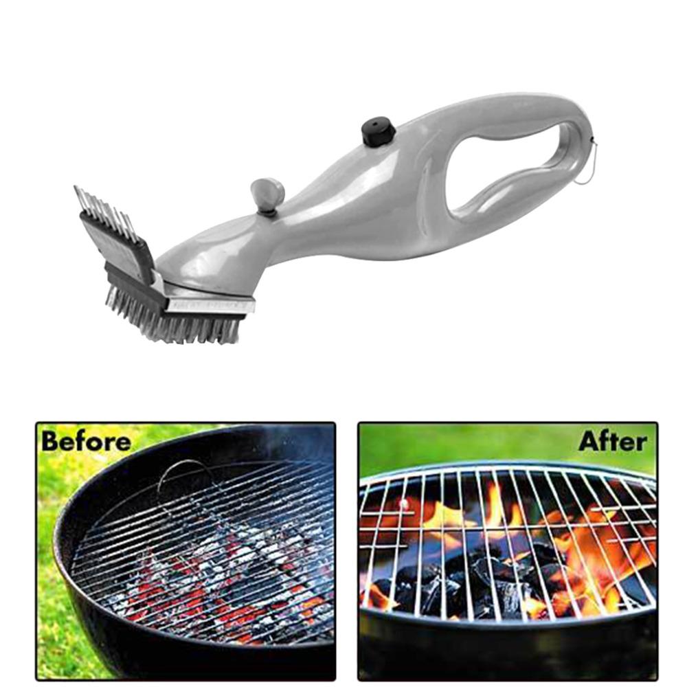 GrillShine Pro™ Stainless Steel BBQ Cleaning Brush – Heavy Duty Grill Scraper