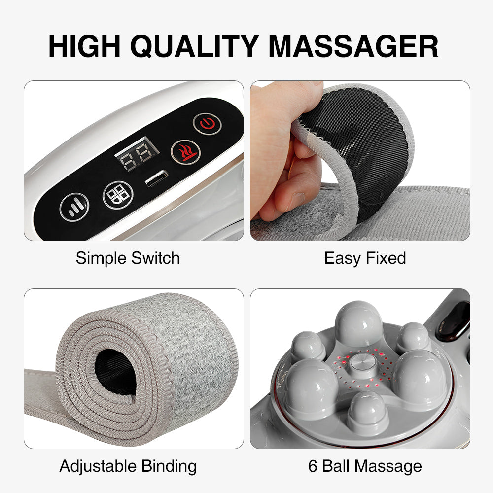 BellyRelief Pro™ Heated Abdominal Massager – Smart Waist & Body Massage Belt