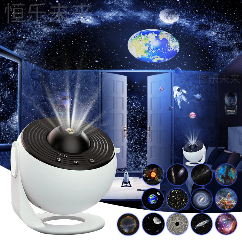 Galaxy Star Projector Night Light – 360° Rotating Starry Sky & Planetarium Lamp for Kids