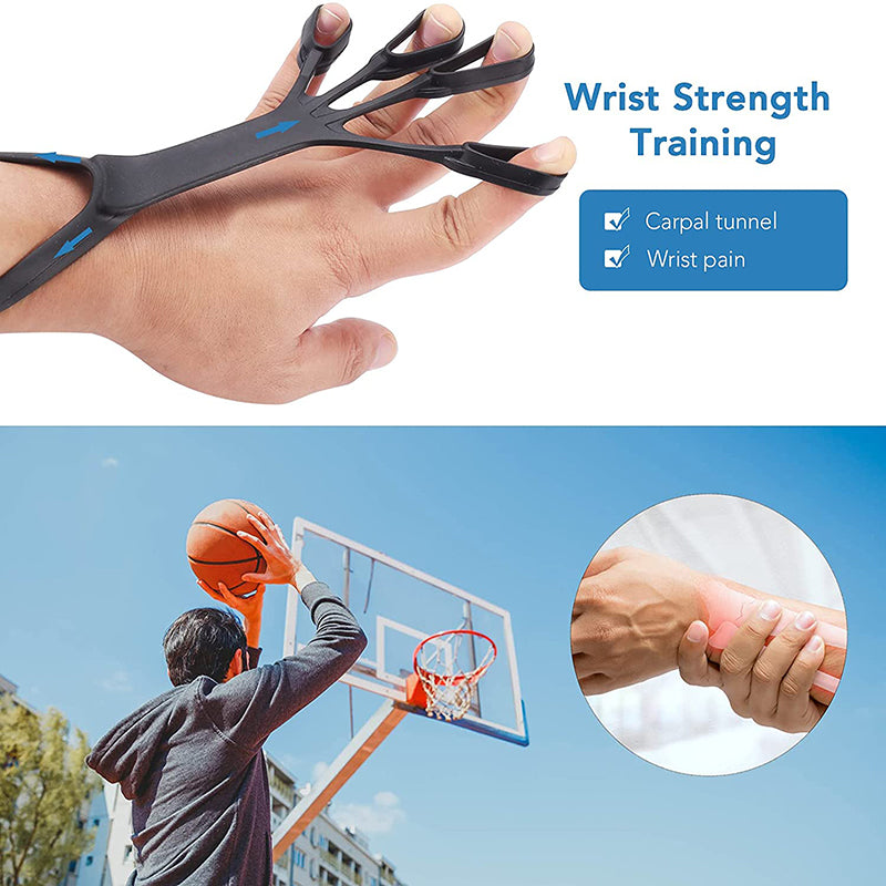 FingerFlex Pro™ Silicone Finger Stretcher – Hand Strength & Arthritis Relief Trainer