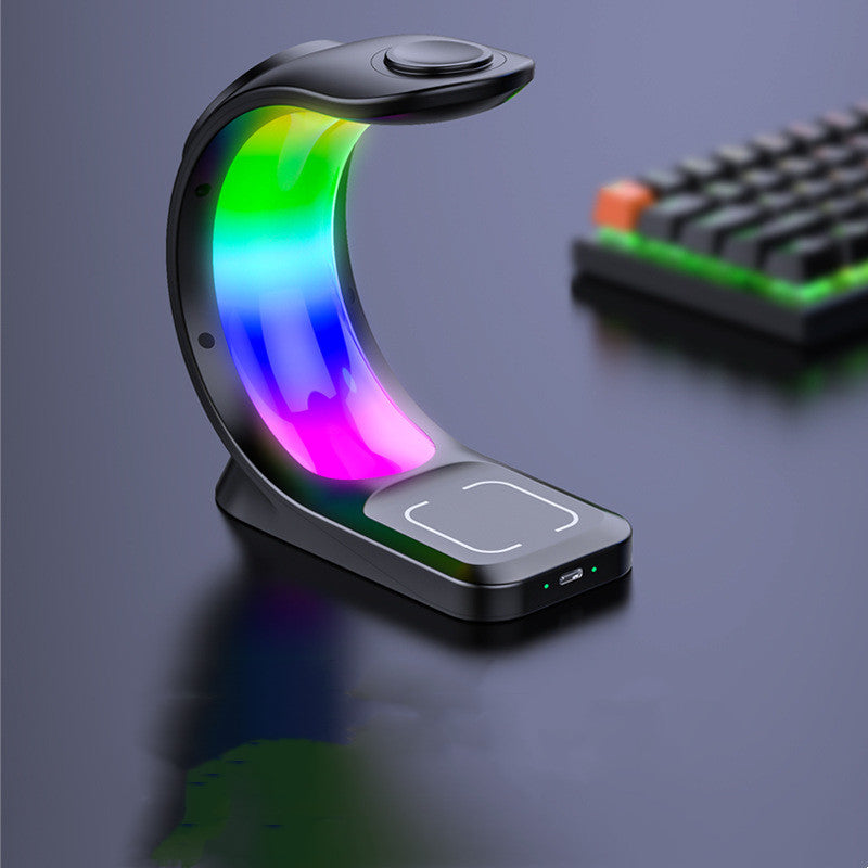 GlowCharge™ 4-in-1 Magnetic Wireless Charging Station with RGB Light