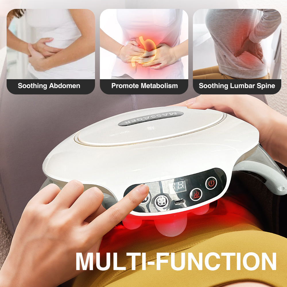 BellyRelief Pro™ Heated Abdominal Massager – Smart Waist & Body Massage Belt