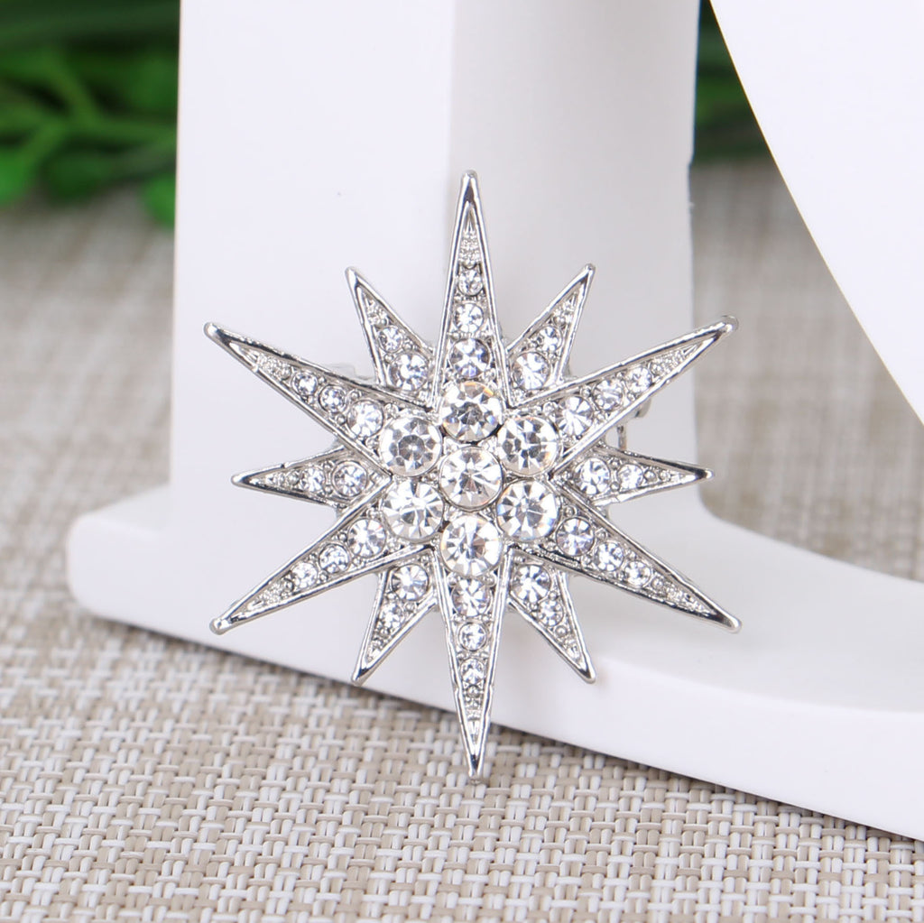Diamond Fashion Cufflink Brooch Accessories