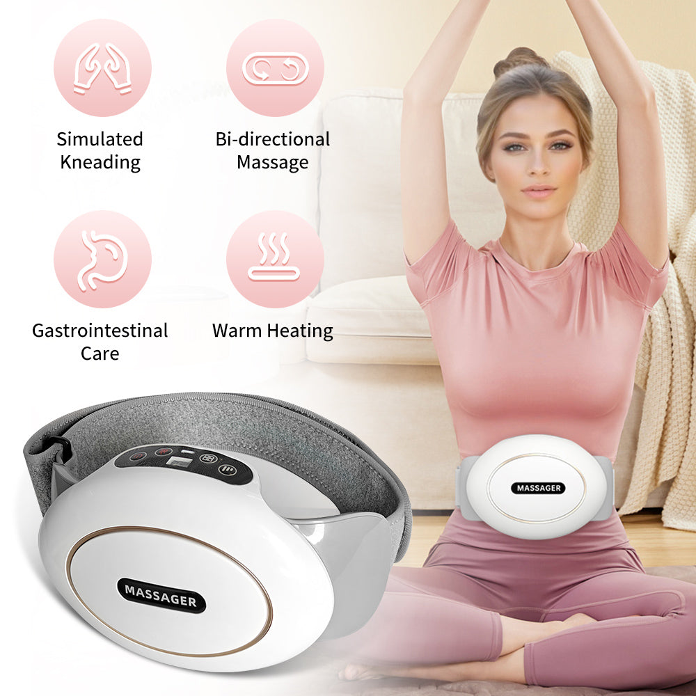 BellyRelief Pro™ Heated Abdominal Massager – Smart Waist & Body Massage Belt