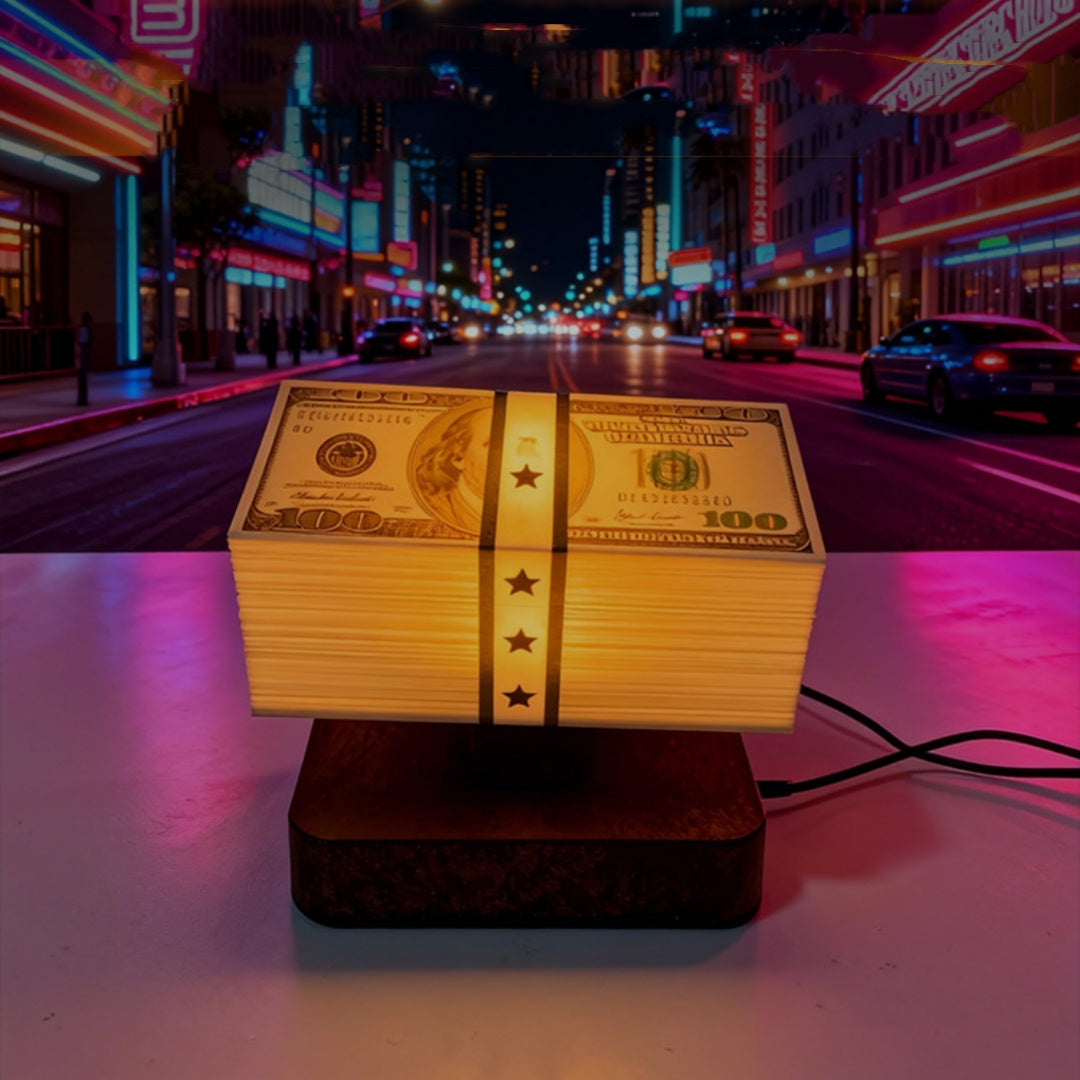 LevitaCash™ Magnetic Floating Money Lamp – LED Atmosphere Night Light