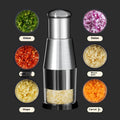 GarliChop Pro™ Manual Garlic & Onion Press Chopper – Stainless Steel Veggie Cutter