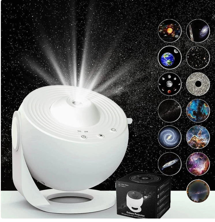 Galaxy Star Projector Night Light – 360° Rotating Starry Sky & Planetarium Lamp for Kids