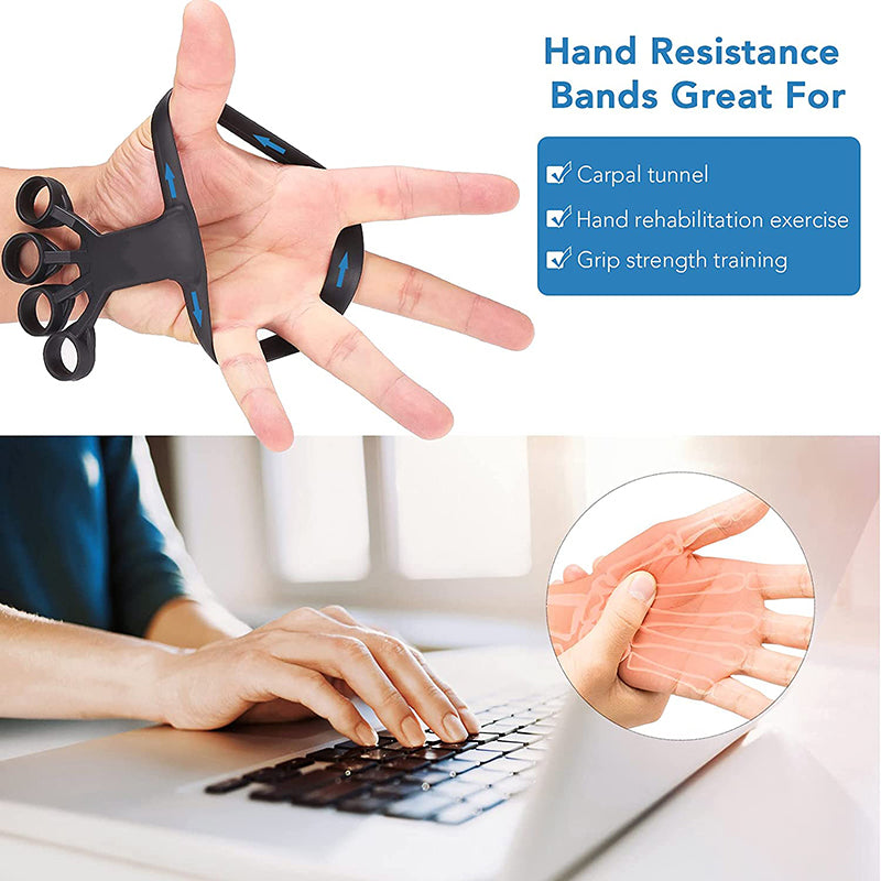 FingerFlex Pro™ Silicone Finger Stretcher – Hand Strength & Arthritis Relief Trainer